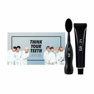 VT X BTS Think Your Teeth Gentle Flavor Jumbo Toothbrush & Toothpaste + PC Set